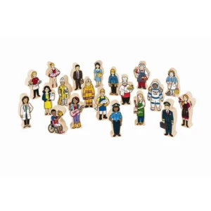 Wooden Multicultural People Set by Fun Factory