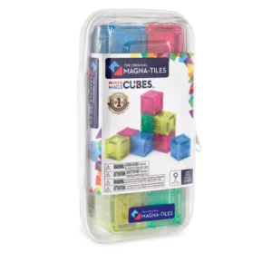 MicroMAGS Cubes 9-Piece Set Magnetic Construction Set by MAGNA-TILES
