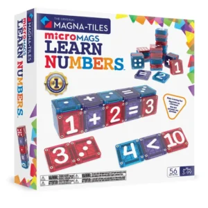 Learn Numbers 56-Piece Set Magnetic Construction Set by MAGNA-TILES