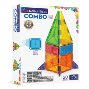 Combo + MicroMAGS 20-Piece Set Magnetic Construction Set by MAGNA-TILES