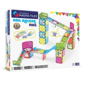 Rail Racers Max 80-Piece Set Magnetic Construction Set by MAGNA-TILES