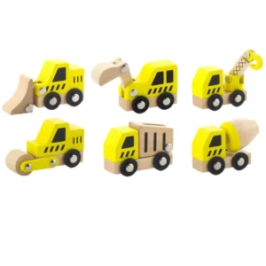 Wooden Construction Vehicles 6pc by VIGA Toys