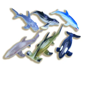Sea Animals Giant Plastic (Set of 6)
