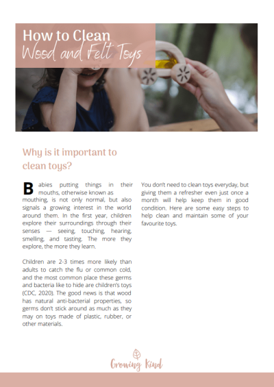 hOW TO CLEAN WOODEN TOYS